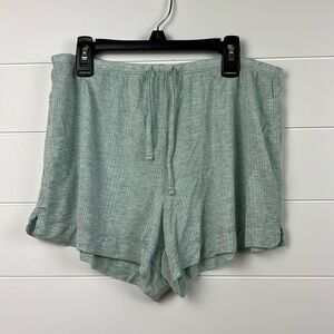 Tommy John second skin luxe rib sleep shorts in baby blue size medium